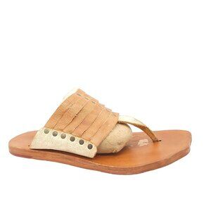 Bed Stu Tan and Cream Sandals